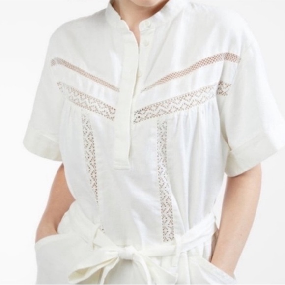 Outerknown Linen Blend Belted Dress - Picture 2 of 16